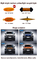 4 szt. Zestaw Amber Car LED Grille Lights dla Rav4 Led przeciwmgielne światła do jazdy Smoke Lens